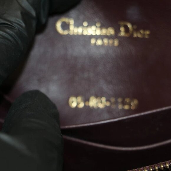 CHRISTIAN DIOR Oblique Saddle Belt Bag Burgundy 05-RU-1129 - Picture 4 of 15